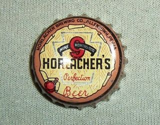 Horlacher Perfection Beer Pa Tax Cork Bottle Cap - Tough Cap - Allentown,  Pa.