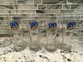 Blue Moon Beer 20th Anniversary Pilsner Glass 16oz.  - Set Of 4 Glasses