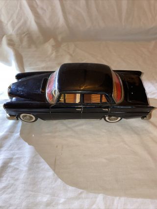 Vintage Mercedes Benz 220 S Tin Friction Toy Car Japan Automatic Jack