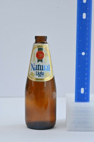 Anheuser Busch,  Natural Light Beer,  Vintage Beer Bottle 1970s