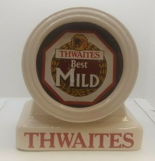 Vintage Ceramic Pump Clip Advertising Thwaites