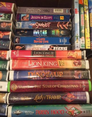 Disney Vhs Tapes And Other DVD’s 30 In All 2