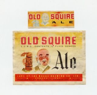 Canada Beer Label - Lake Of The Woods Old Squire Ale