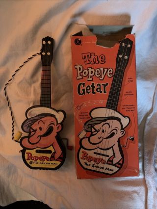 Vintage Mattel " The Popeye Getar " (guitar) (very Kool)