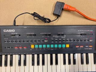 Vintage Casio MT - 540 Digital Keyboard MIDI Casiotone & Power cord 2