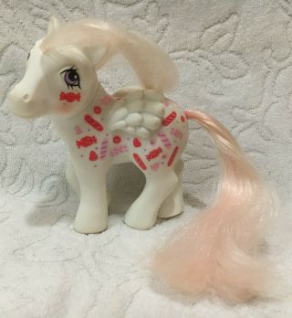 Rare Vintage Hasbro 1984 Mlp My Little Pony Twice As Fancy Yum Yum Figure Taf
