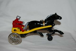 Kenton Cast Iron Sulky Racer No.  150,  Pull Toy,  Kenton Hardware,  Kenton Toys Usa