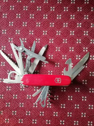 Victorinox 53501 Red Swiss Army Swisschamp Multi Knife