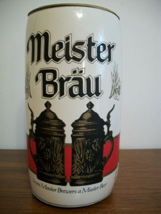 Vintage Meister Brau Blow Up Beer Can Man Cave