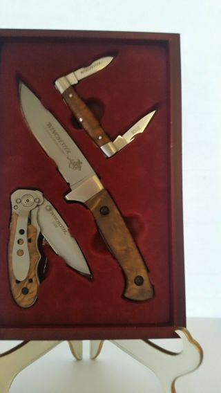 Winchester 2006 Limited Edition 3 Knife Set With Commemorative Wood Box