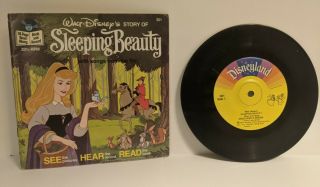 Walt Disney Story Of Sleeping Beauty Read Along Book And Record 301 1977