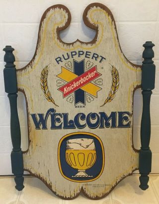 Vintage RUPPERT Knickerbocker BEER Die Cut Store 