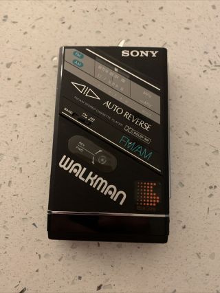 Vintage 1 Sony Walkman Wm - F100ii Am - Fm Stereo Cassette Player - Need Parts/repair