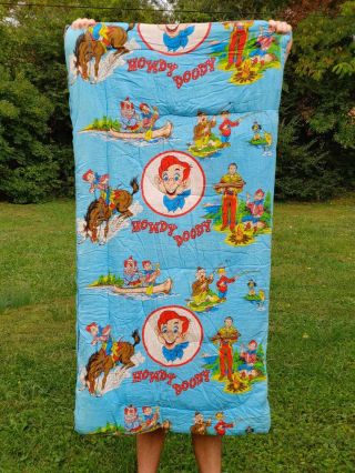 Vintage Howdy Doody Sleeping Bag By The National Broadcasting Co Cond