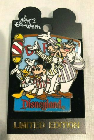 Disney Pin Dapper Dans Barber Shop Quartet Mickey,  Donald,  Goofy,  Black Pete Le