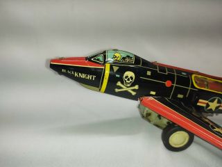 Yonezawa Japan Navy Black Knight Toy Friction Jet 2