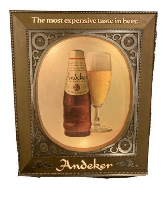 Vintage Andeker Beer - Light Up Sign.  Perfect For Bar 12” By 15”