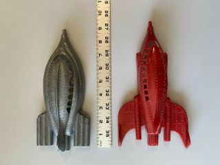 Premier - Large Spaceships - Hard Plastic - Very Hard To Find - 10 Inches Long