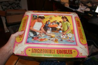 Vintage Mattel Incredible Edibles Toy Makery Bakery Oven Set 4575 Really