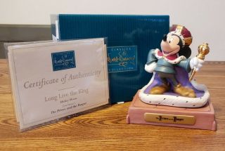 Wdcc Disney Classics Mickey Mouse The Prince And The Pauper,  Long Live The King