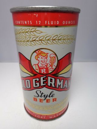 Old German Style Flat Top Beer Can 106 - 25 Renner Brewry Fort Wayne,  Indiana