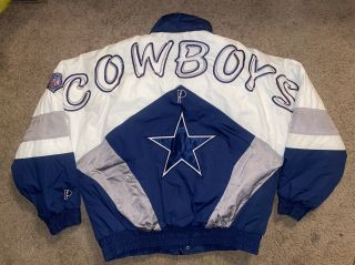 Vintage Pro Player Dallas Cowboys Puffer Jacket Men’s Size Xl
