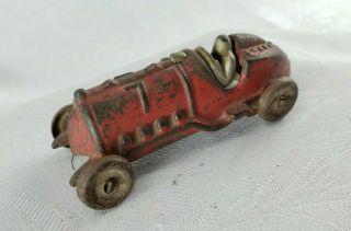 1920s Cast Iron Bullet Racer / Race Car Toy 1790 By Hubley