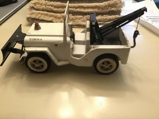 Tonka Jeep With Snow Plow/wrecker