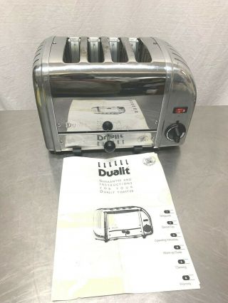 Dualit 40415 (84us) 4 - Slice Toaster Chrome/alloy Made In England Retro Vintage