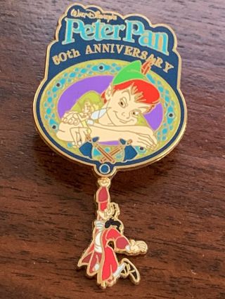 Disney 2003 Peter Pan 50th Anniversary Dangle Le 3500 Pin - Pins