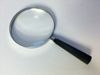 Vintage Bausch And Lomb 5 " Magnifying Glass With Bakelite Handle