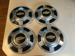 Chevy Vintage 12 " Dog Dish Hubcaps - - - Set Of 4