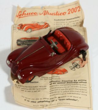 Vintage Schuco Akustico 2002 Tin Wind - Up Car