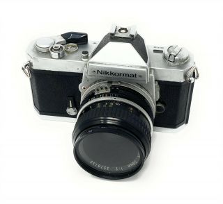 Nikon Nikkormat Ft3 Vintage Film Camera Serial No.  60577xx Nikkor 50mm 1:2 Lens