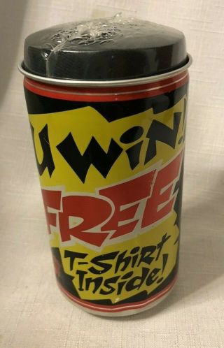 Rare Vintage Nos Red Dog Beer T Shirt In A Can Advertising
