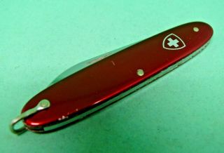 Victorinox / Elinox 84mm Popular Swiss Army Knife Red Alox With Bail