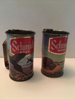 2 Vintage Schmidt Beer Can Mugs
