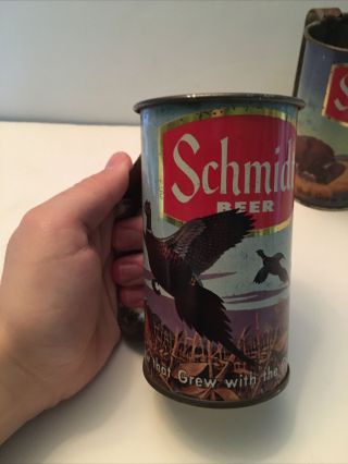 2 Vintage Schmidt Beer Can Mugs 2