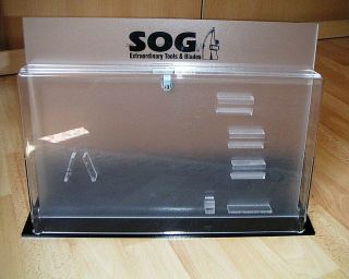 Sog Knives Small Locking Counter Top Display Case Box Cabinet - Without Knives