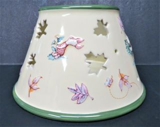 Disney Winnie The Pooh Tigger Piglet Eeyore Porcelain Jar Candle Shade Topper