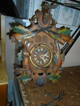 Vintage - 3 Weight - Musical - Cuckoo Clock - To Restore - E569