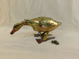 Vintage 1924 Louis Marx Golden Goose Litho Metal Wind Up Tin Toy