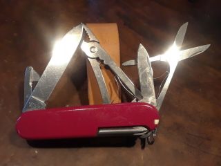 Victorinox Swiss Army Knife Deluxe Tinker,  Red,  Scouts Emblem,  Pliers,  Scissors