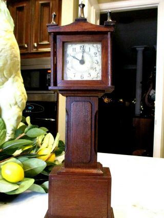 Vintage Burroughs Miniature Grandfather Clock 54t