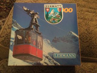 Vintage Lehmann Rigi 900 Germany Toy Gondola Ski Lift Mib.  West Germany