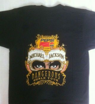 Michael Jackson " Dangerous World Tour " 1992 Vintage T - Shirt Xl Fruit Of The Loom