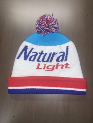 NWOT Anheuser Busch - Natural Light Beanie Beer Stocking Cap 2