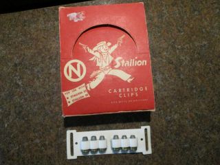 Vintage Nichols Stallion 32/38 Display Box Cartridge Belt With Cap Gun Bullets