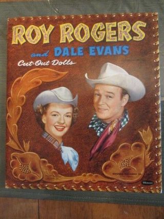 1956 Roy Rogers & Dale Evans Cut - Out Paper Dolls - - - Complete