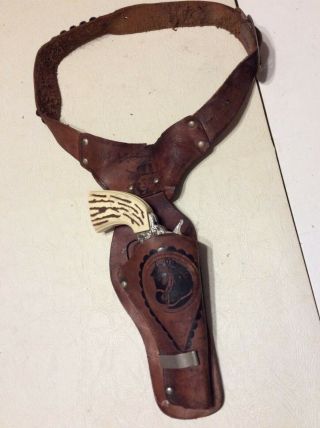 Vintage Gene Autry Holster & Toy Repair Legal Leather Cowboy Cool